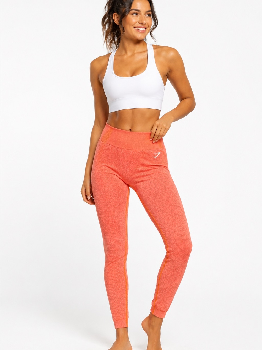 Gymshark Women's Vital Seamless 2.0 Leggings Size Small Coral
